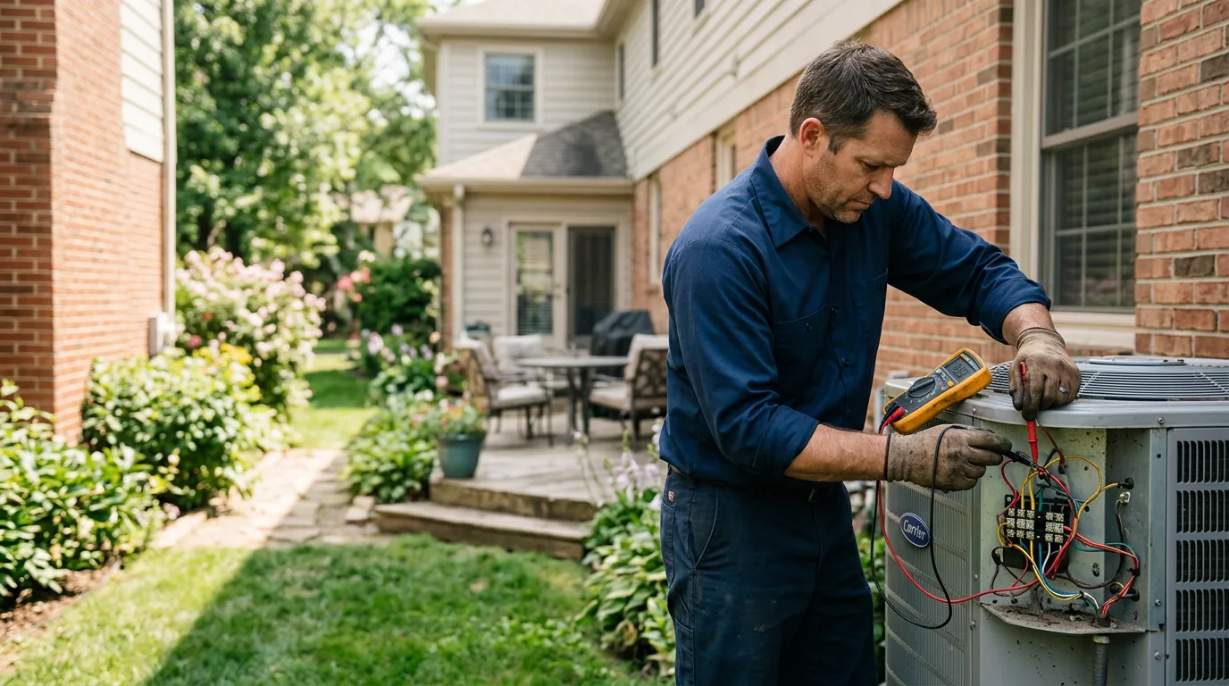 HVAC technician working near Lorena, TX